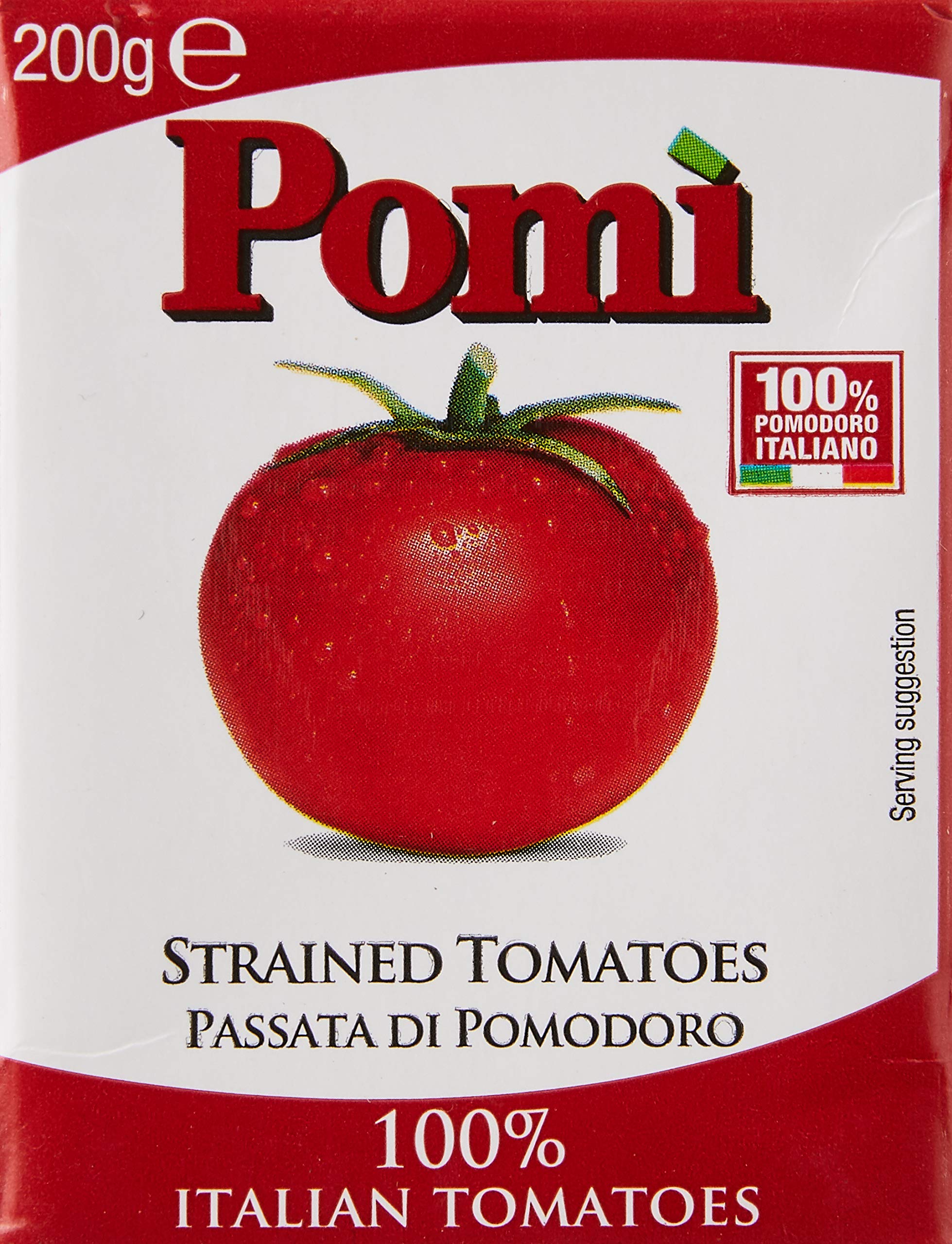 Pomi Passata, ,Made from 100% Strained Italian Tomatoes, Authentic Italian Tomato Puree - 200 g