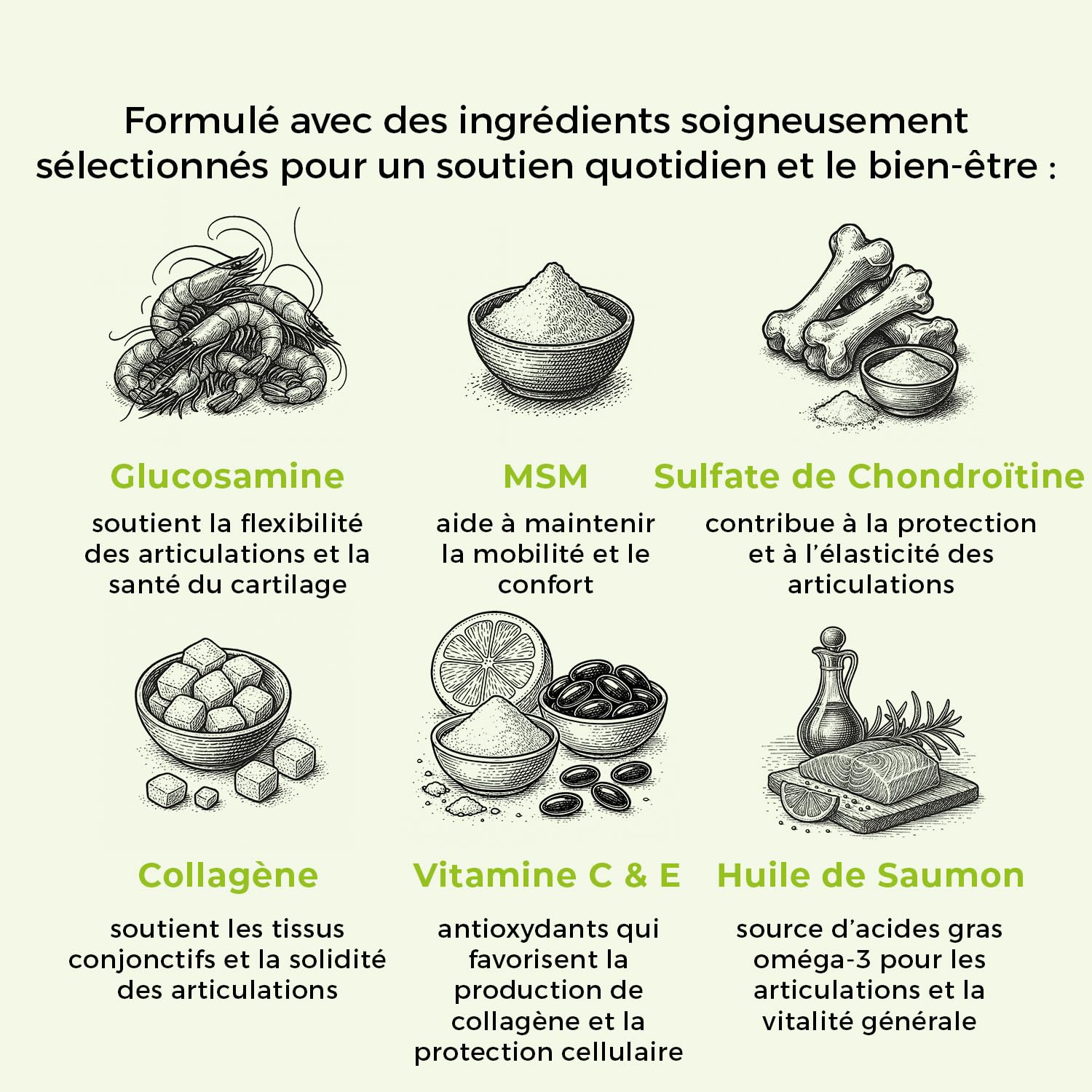 SwissVet Articulation Chien - 60 Friandises Glucosamine, Chondroïtine, MSM & Collagène - Soutien Mobilité, Arthrose & Douleurs - Vitamines C & E - pour Vieux Chiens & Chiots - Poil & Articulations