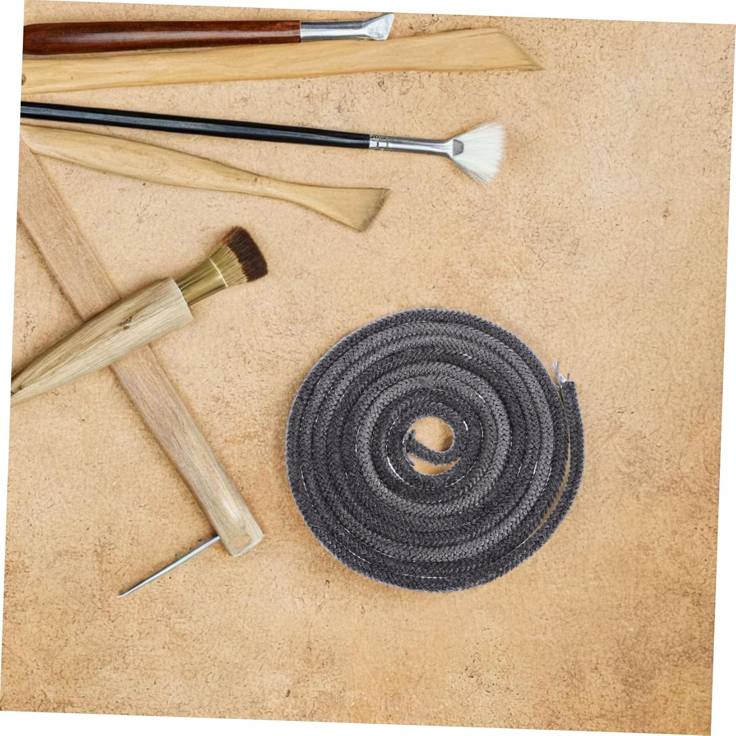 Fireproof Gasket High Density Graphite Impregnated Fiberglass Rope Seal for Stove Doors and Pellet Stove Hatches Exceptional Heat Resistance and Insulation Performance