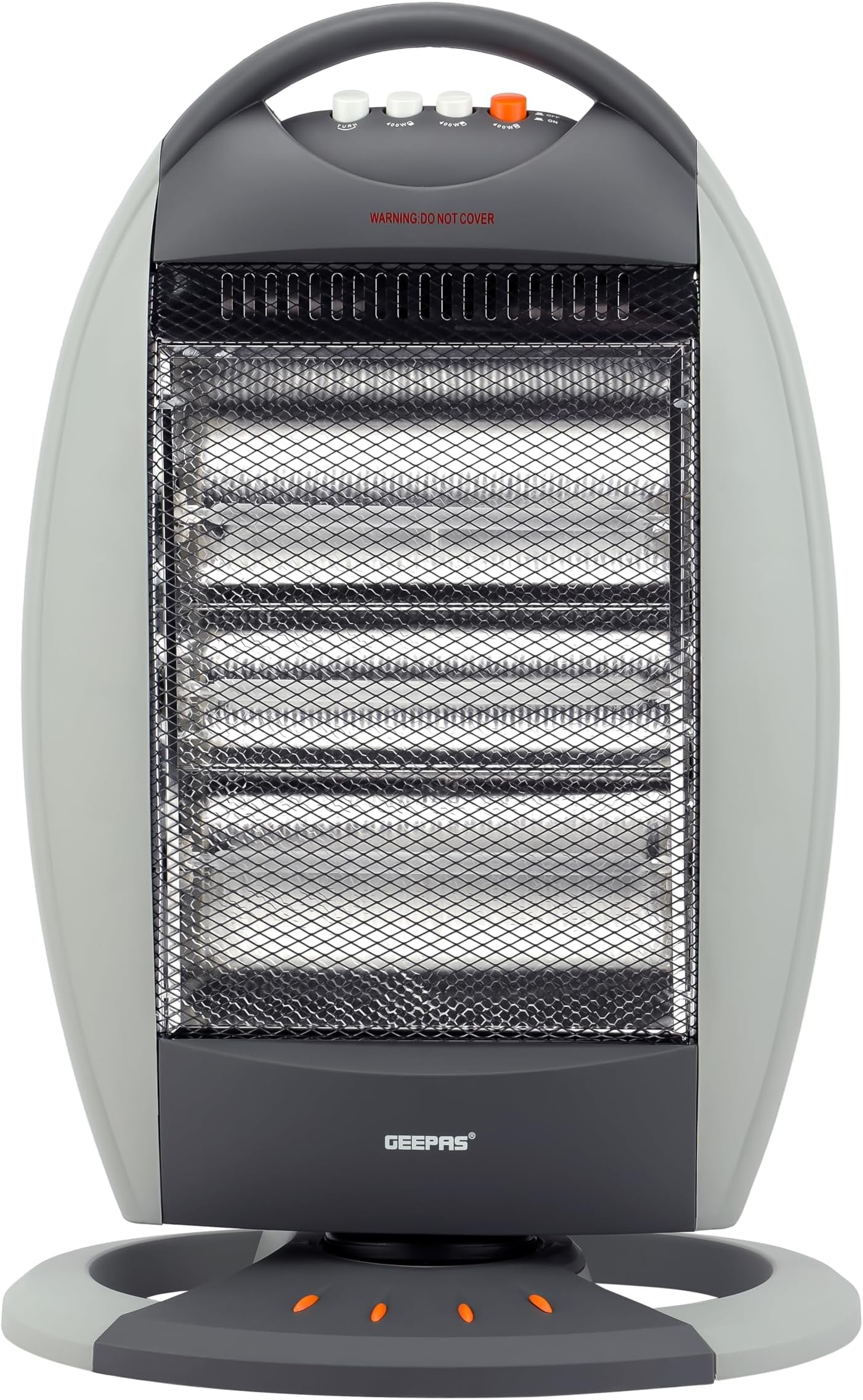 Halogen Heater, 3 Heating Power, GHH9107 | Oscillation Function | Safety Tip-Over Switch | Carry Handle | Portable Heater for Home, Office, Etc