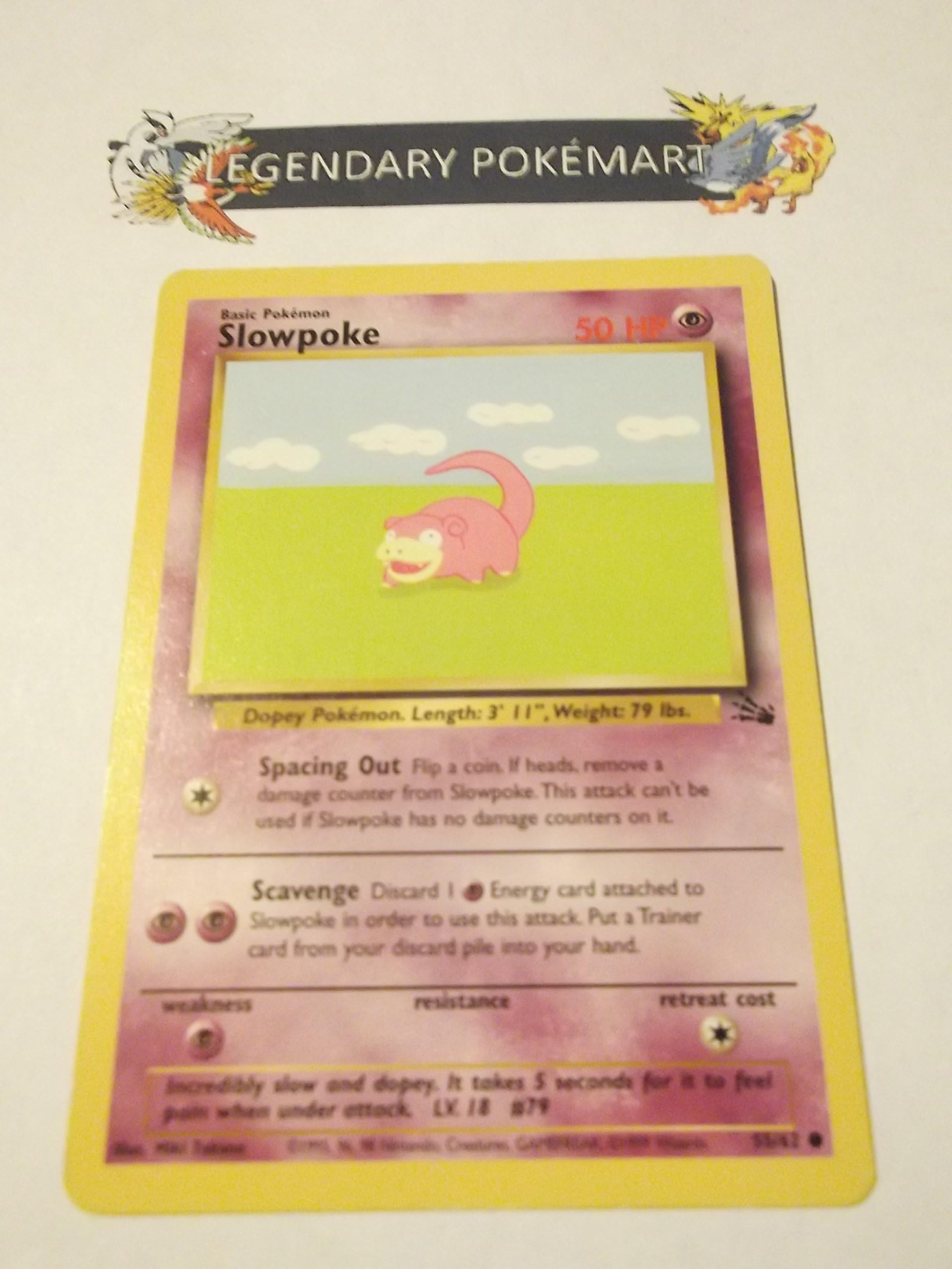 Pokemon Fossil Slowpoke - Common - 55/62