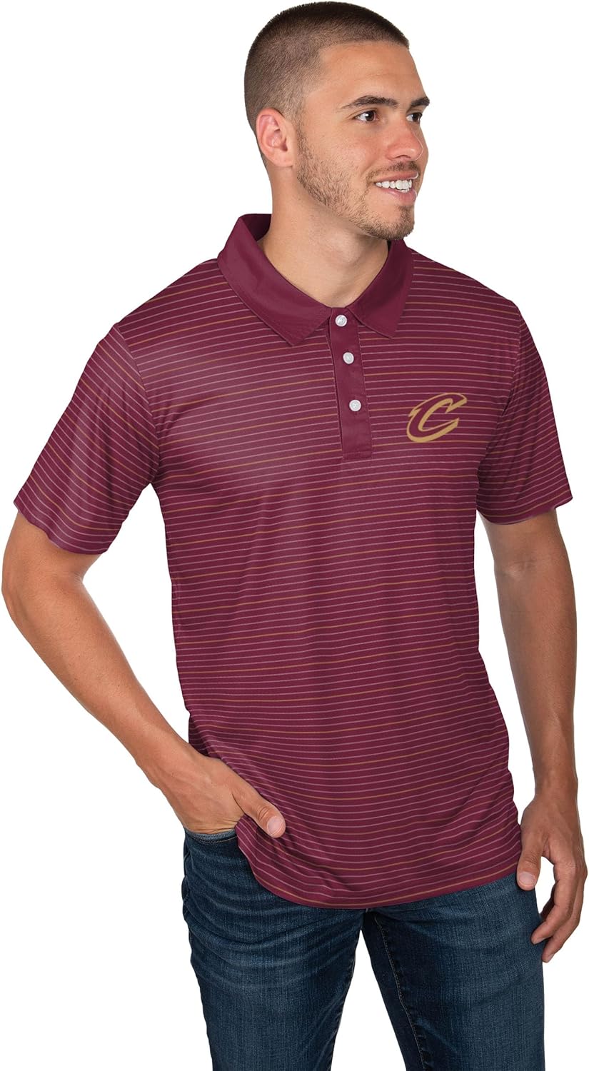 FOCO NBA メンズ NBA チームロゴ ポロシャツ 半袖 ポリエステルシャツ