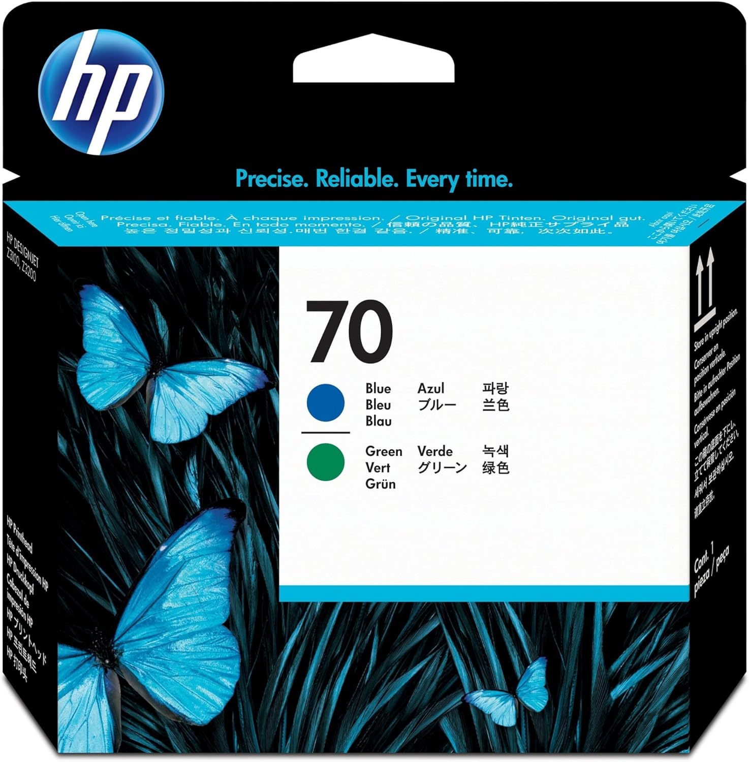 HP 70 Blue & Green DesignJet Printhead (C9408A) for DesignJet Z3200 & Z3100 Large Format Printers