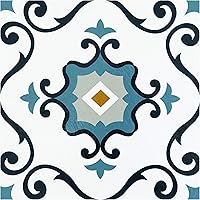 Vista 21 de Azulejo de vinilo autoadhesivo retro de 12 x 12 pulgadas, Affinity, 10 azulejos/10 pies cuadrados.