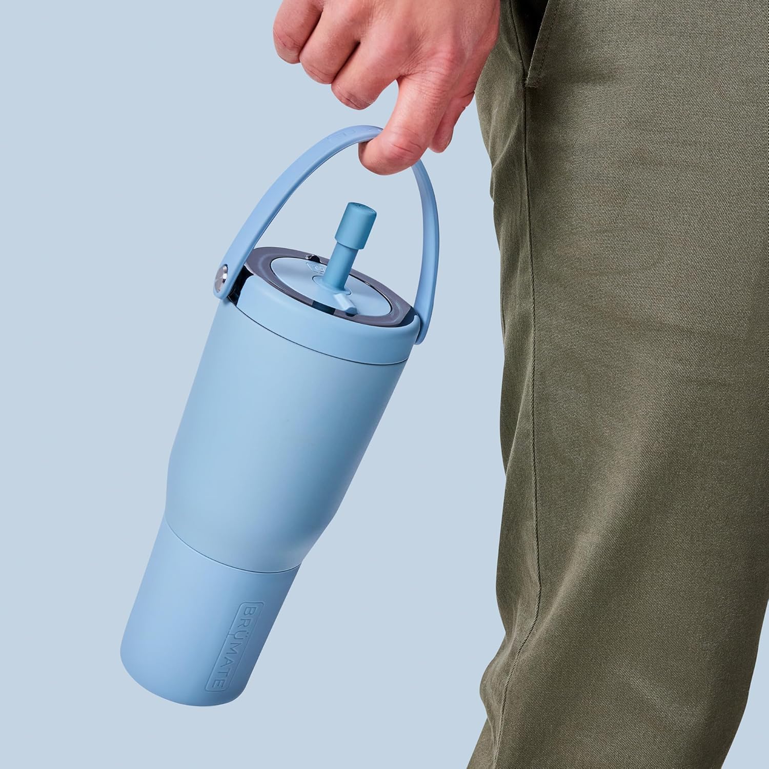 BrüMate Magnetic Straw Caps | Silicone Straw Topper 2-pack | Dust & Dirt Resistant | Compatible with All Era and Resa Tumblers (Java) - Image 4