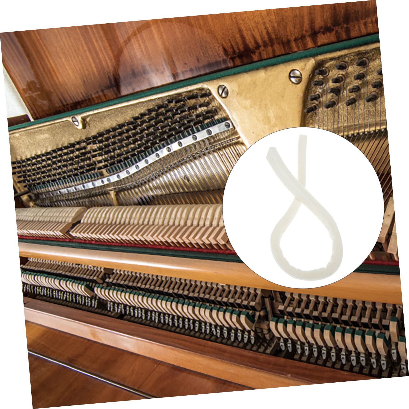 SUPVOX 4pezzi Cintura Silenziatore Per Pianoforte Accessorio Per Accordatura Strumenti Musicali Cintura Lana Resistente e Compatta Strumento Di Manutenzione Per Pianisti Professionisti e