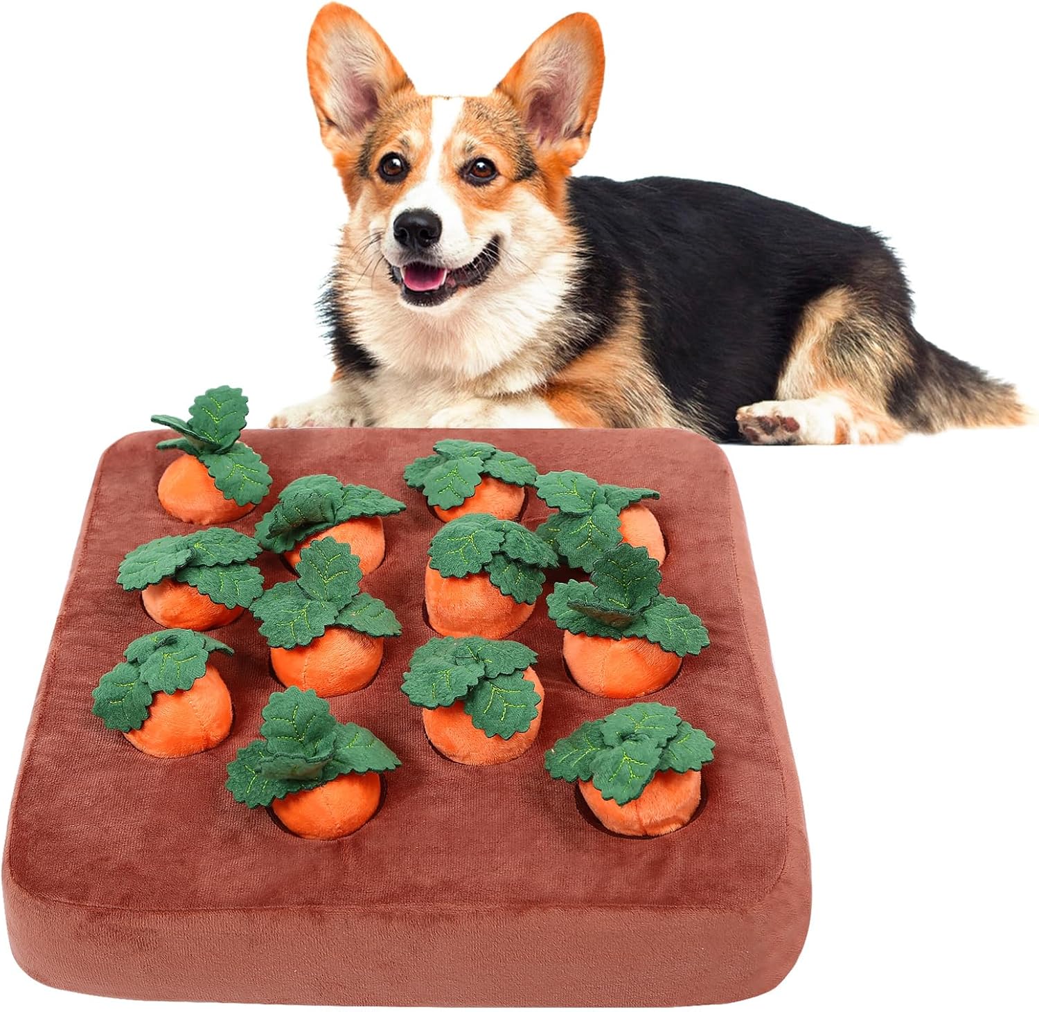 dgdgcool Interactive Dog Toys, Carrot Snuffle Mat for Dogs