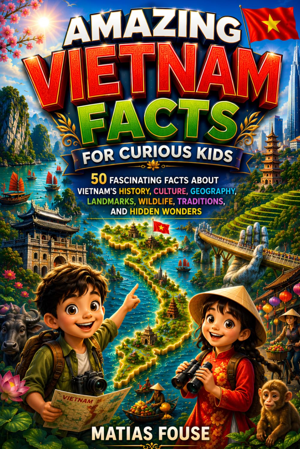 Amazing Vietnam Facts for Curious Kids: 50 Fascinating Facts About Vietnam's History, Culture, Geography, Landmarks, Wildlife, Traditions, and Hidden Wonders