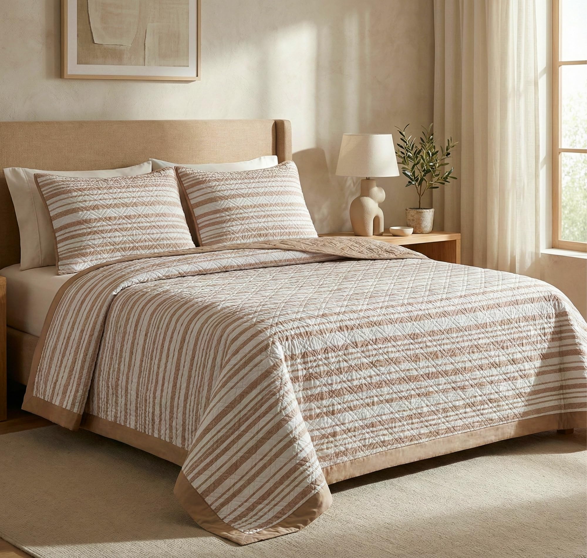 King Size Cotton Quilted Bed Cover - BSB HOME -24