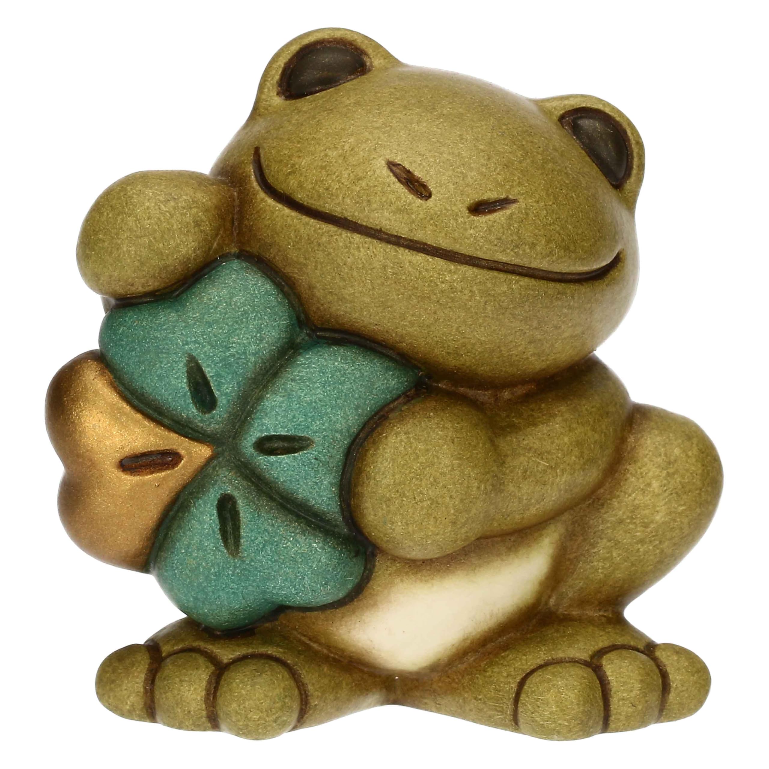 THUN - Mini Frog Franky Lucky - Ceramic - Animals Collection - 5 x 4.3 x 5 cm