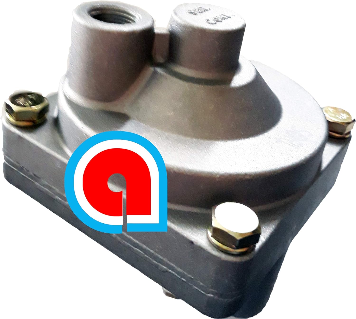 Alpar Relay Valve Replaces Sealco 110410, KN28300 H-30250 - Metal, Brass Body, 1/2 in Flare Inlet, 1/4 in NPT Outlet - Automotive Valves