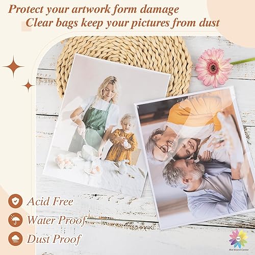 Miniatura 4 de Mat Board Center (paquete de 100) fundas de plástico transparentes resellables de 4 34 x 6 12 pulgadas, bolsas de polipropileno autosellables para