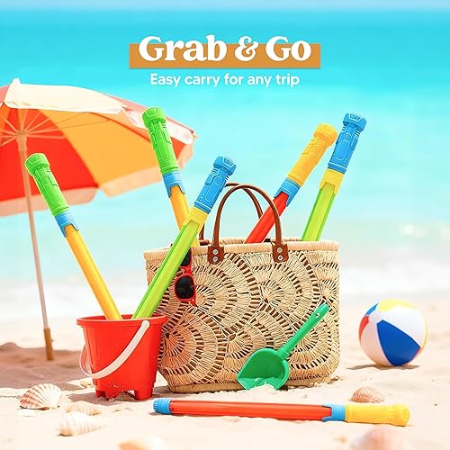 Miniatura 4 de Sloosh 24 pistolas de agua para niños, para verano, piscina, playa, arena, actividades acuáticas al aire libre, juguetes de lucha, 16.5 pulgadas