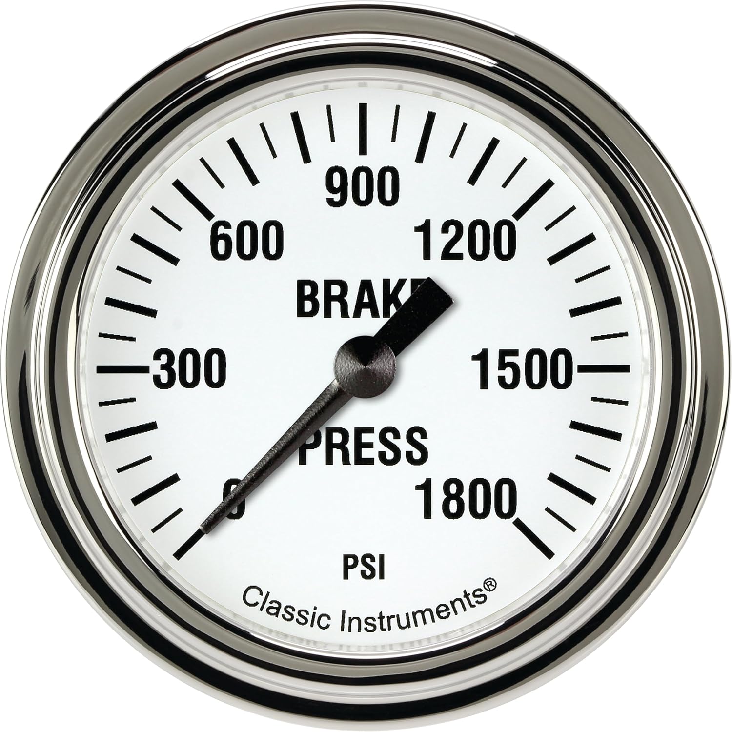 Classic Instruments WH367SLF White Hot 2-5/8" Brake Pressure Gauge