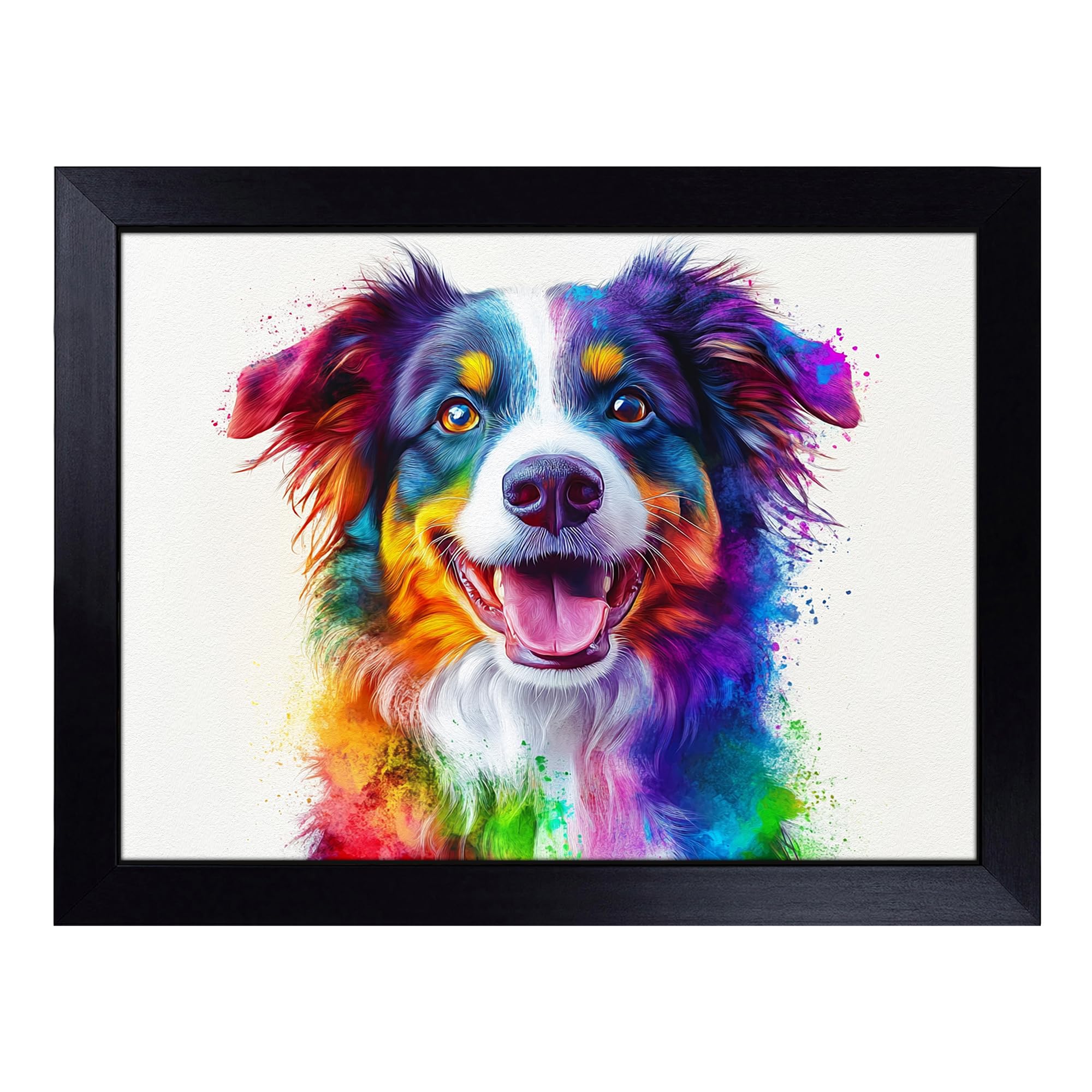 Border Collie Dog Vol.1 | Lap Tray with Padded Cushion, Portable Surface with Bean Bag Base, Perfect Surface for Working, Crafting, TV Eating and Laptop Use