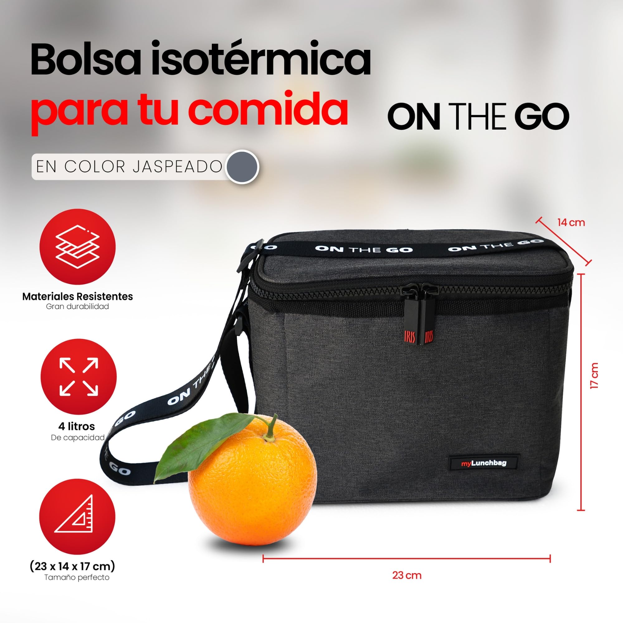 Iris Barcelona Snack Bag Soft Bolsa Porta Alimentos Plegable, Ligera con Goma Ajustable para Guardar Bocadillos