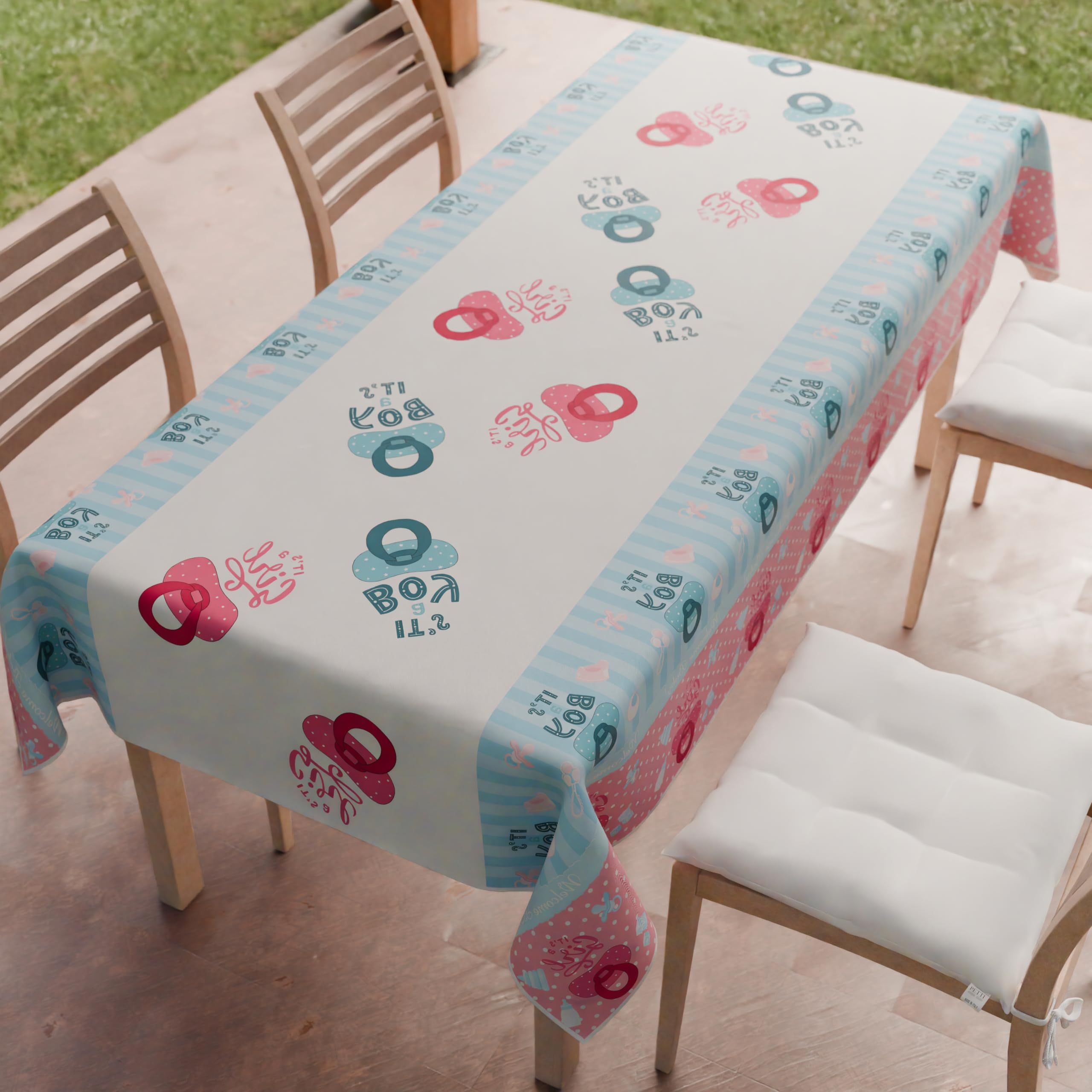 PETTI Artigiani Italiani - Nappe, Nappe de Table, Nappe Rectangulaire, Nappe Anti Tache, 180x140 cm, 100% Made in Italy