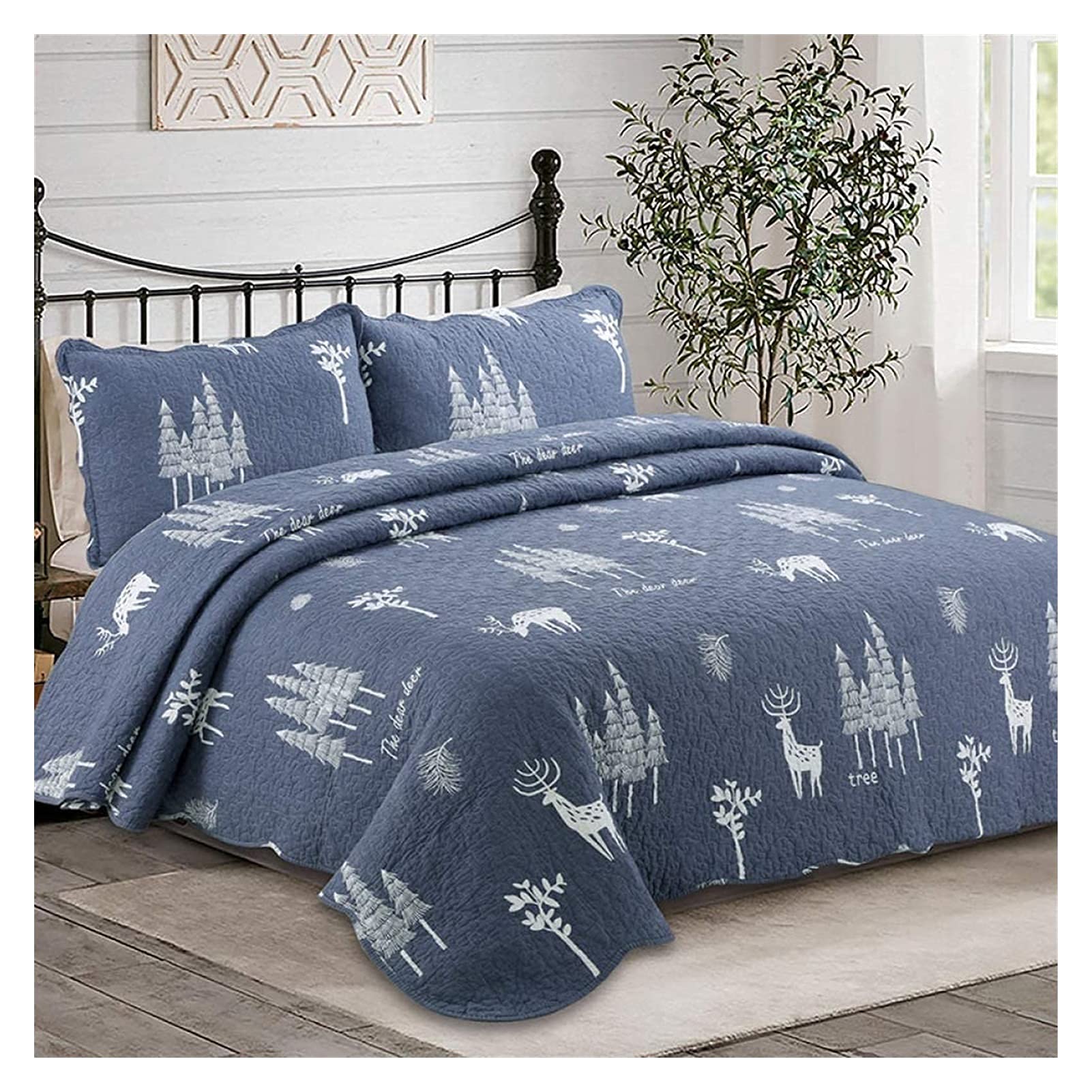 Parure de lit 220x240cm ultra douce qui régule la température pour bien dormir toute l'année