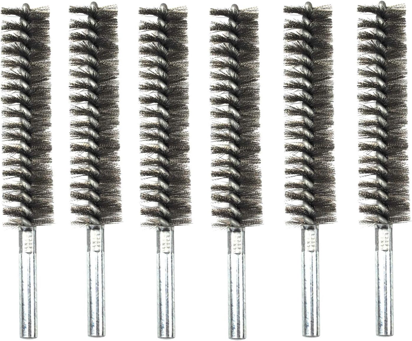 Ctsyuqoo 6pcs Pipe Cleaning Brush Set Stainless Steel Bristles, Stainless Steel Pipe Brush for Auto Parts,Bottles, Guns, Tubes, Etc. : Health & Household