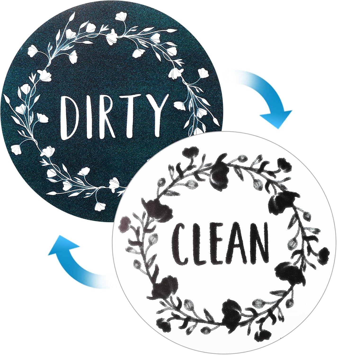 Round Dishwasher Magnet Clean Dirty Sign, ValueBargain Strong Magnetic Flip Indicator for Kitchen Organization, and Stainless Steel Dishwashers Round Dishwasher Magnet Clean Dirty Sign, ValueBargain Strong Magnetic Flip Indicator for Kitchen Organization, and Stainless Steel Dishwashers