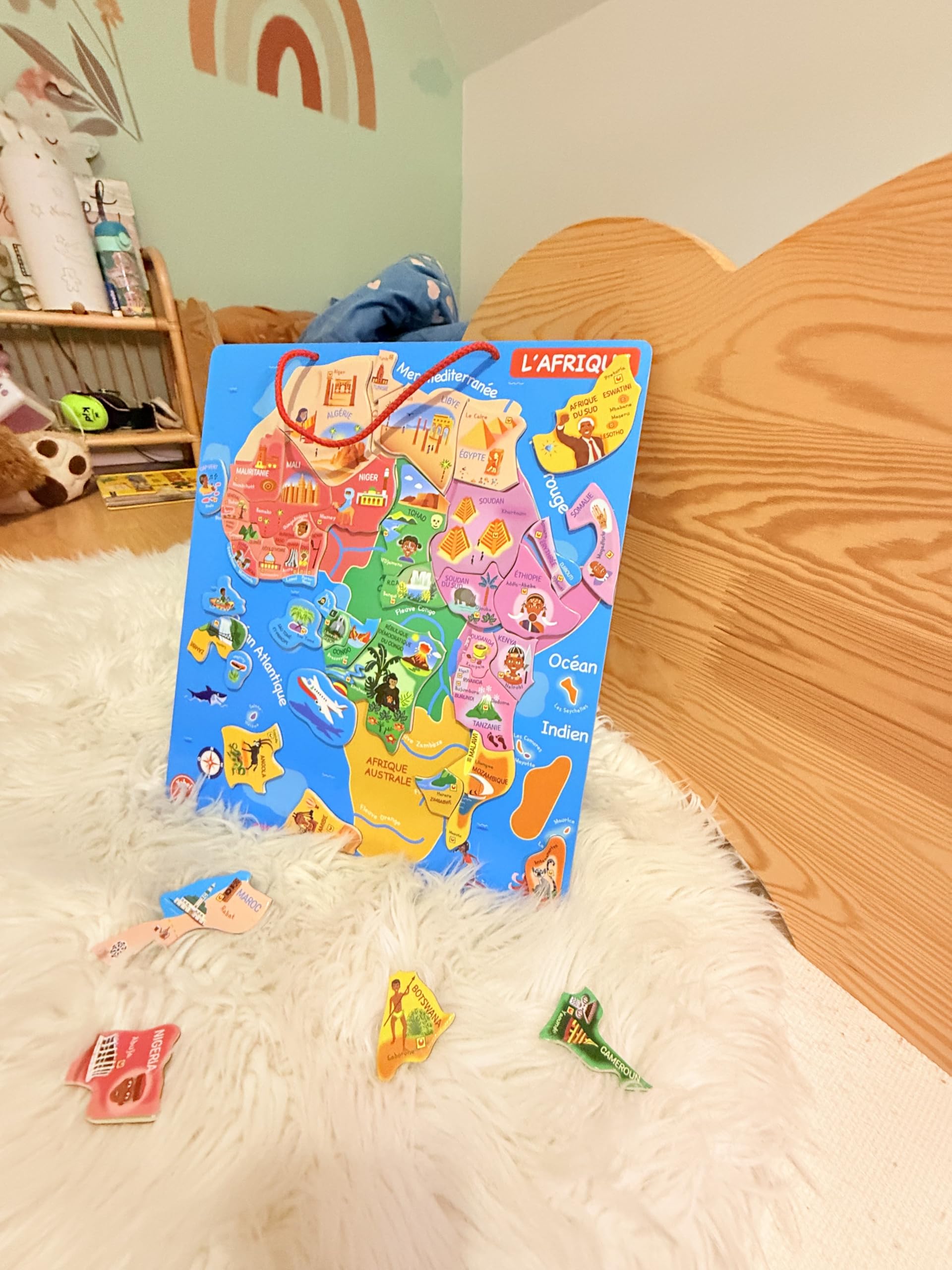 Yohel - Puzzle Afrique - Haute qualité - en Bois et