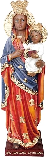 Estatua de Santa Bárbara AFRICANA Estatua de Santa Bárbara Estatua de Santa Estatua (12 pulgadas)