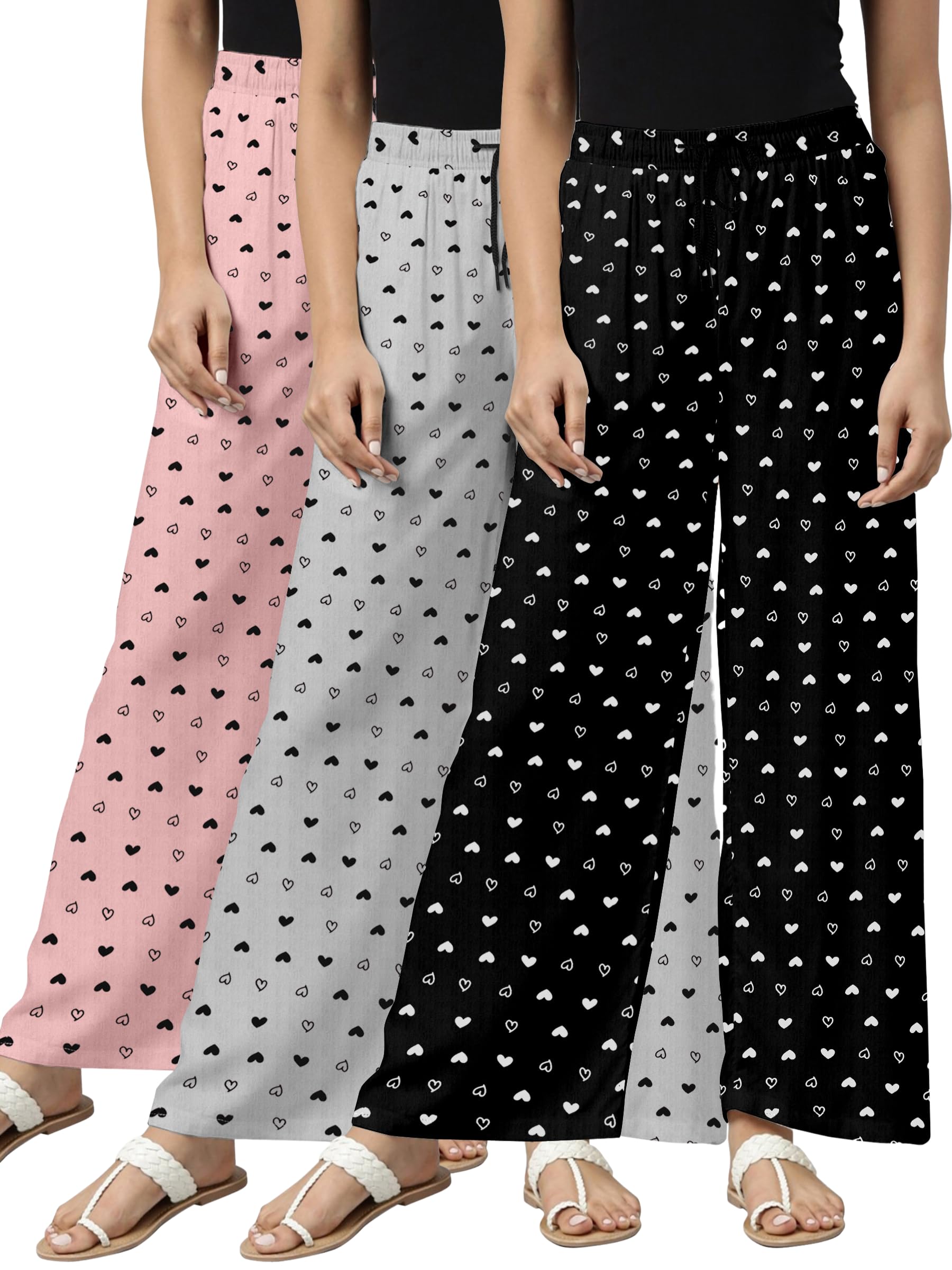 Stylish Womens Nightwear Pajama | Comfortable Fit | Printed Payjama | Pack of 3-picture-43