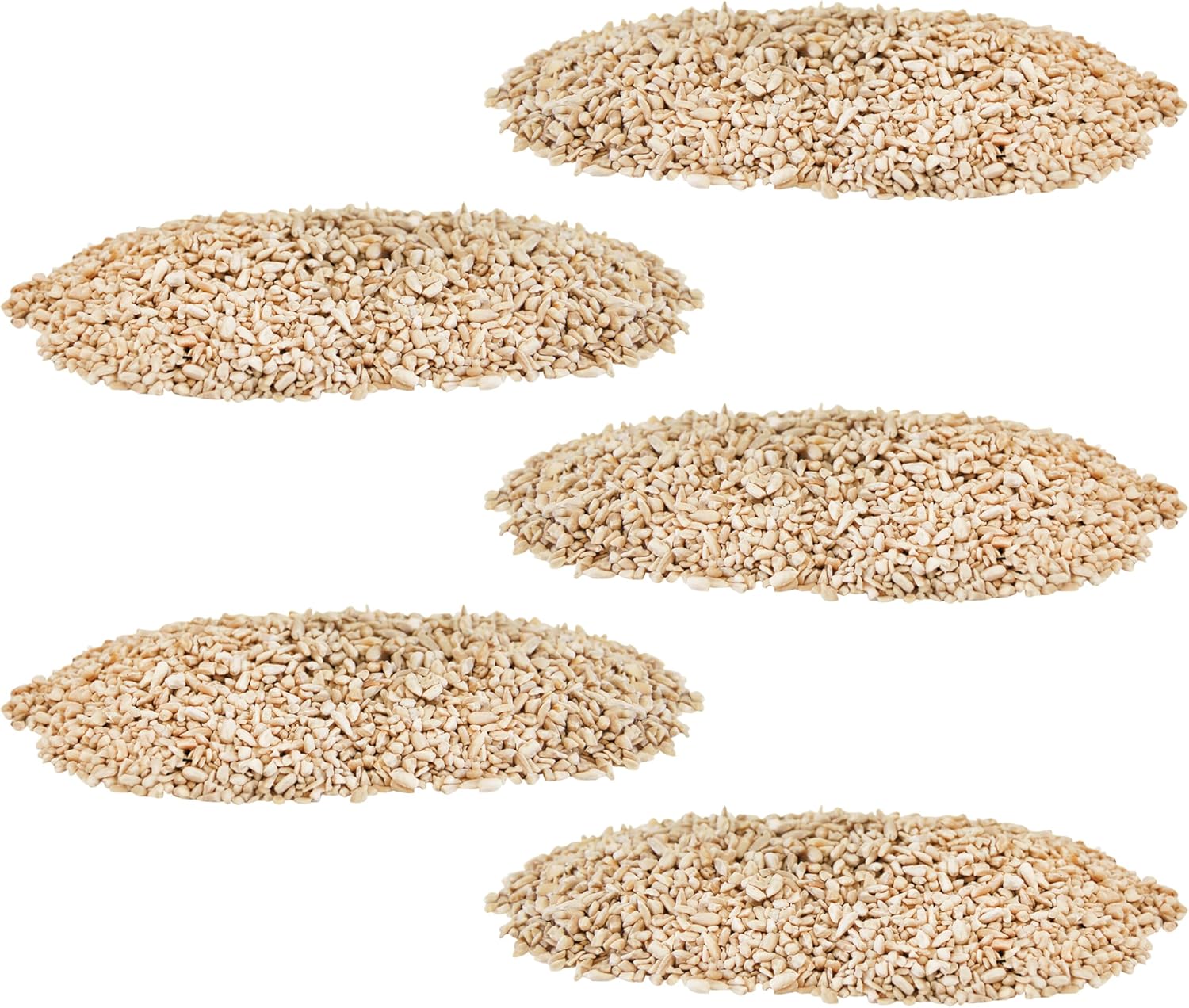 Medium Sunflower Chips Bird Seed, 25 lbs. | Premium Hulled Sunflower Hearts for Wild Birds | No-Waste Bird Food for Tube, Hopper, or Tray Feeders | Favorite Feed for Finches, Chickadees & Cardinals
