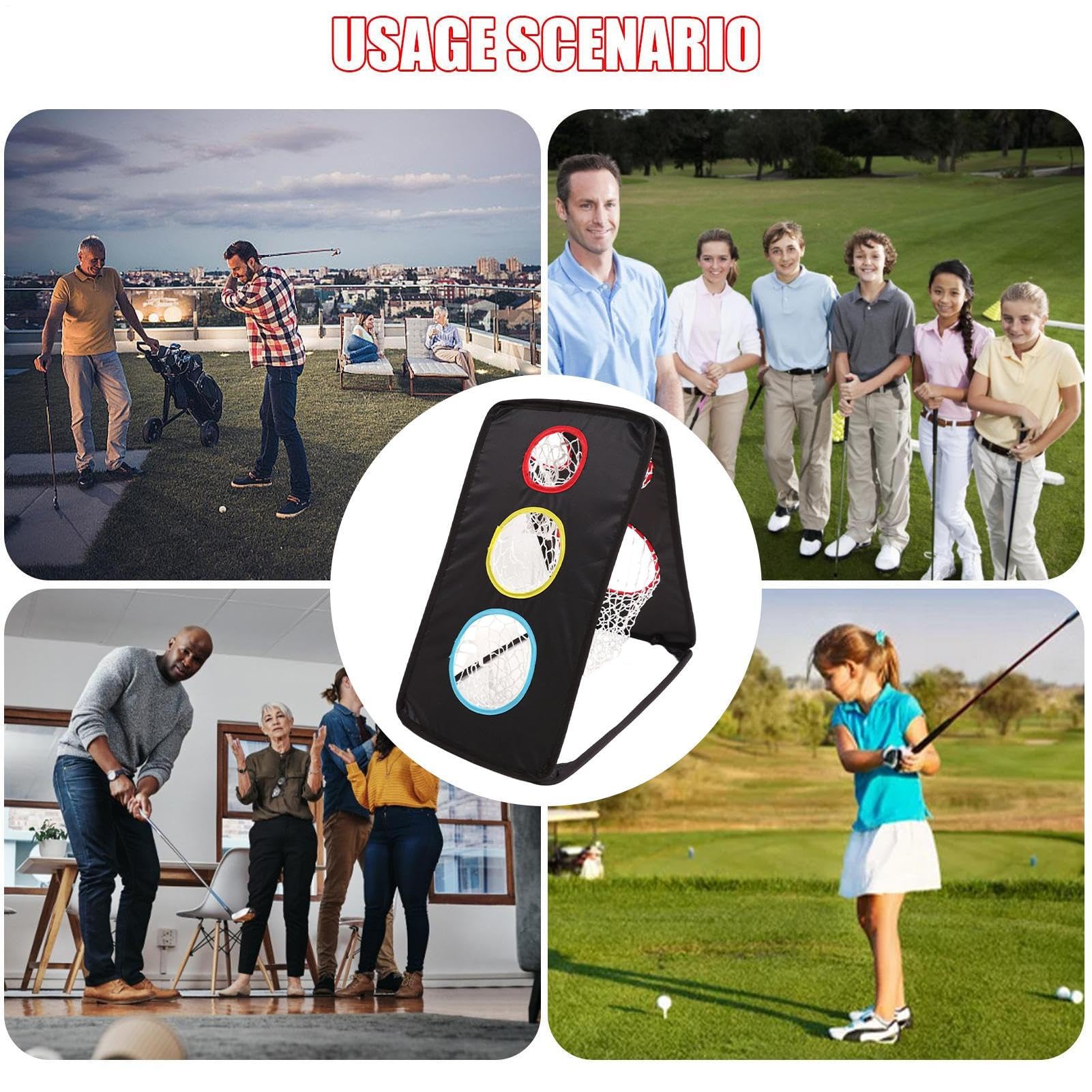 Rete Da Chipping Attrezzatura Per Esercizi Di Putting Golf | Rete Per Swing E Chipping Per Indoor E Outdoor, Campo Da Golf, Range Di Pratica, Torneo, Palestra, Giardino E Match