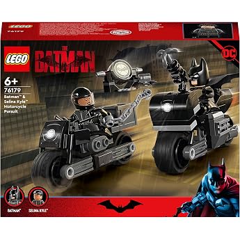 LEGO Super Heroes Batman(TM) & Selina Kyle(TM) Motorcycle Chase 76179 Toy Blocks Present Superhero American Comics Vehicle Ri