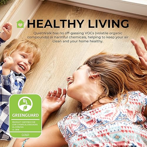 Miniatura 10 de QuietWalk - Base de 100 pies cuadrados  0.118 in de grosor  para suelos laminados y de madera dura  Aprobado para almohadilla prefijada  Fibra