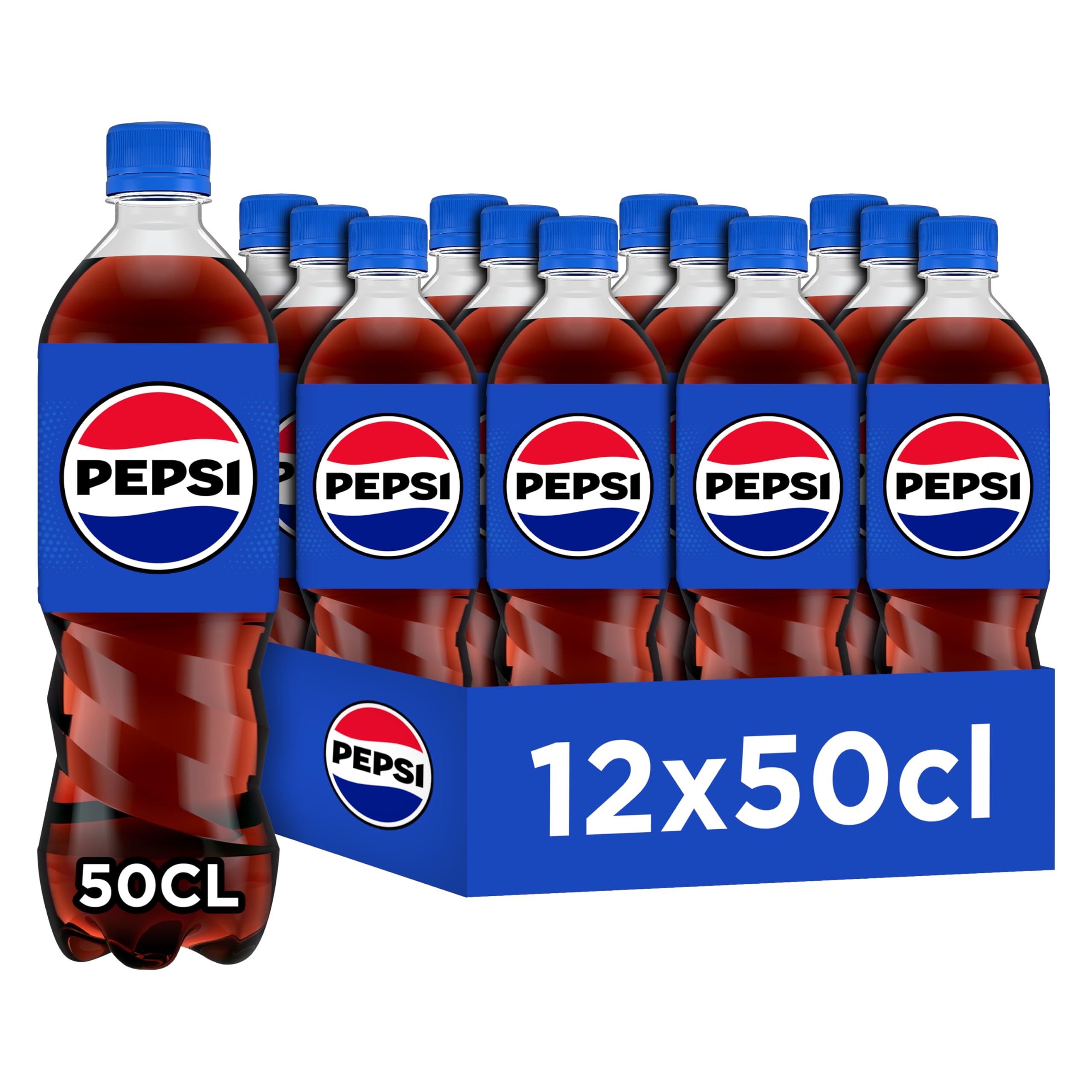 PEPSI Soda au Cola Classique - Lot de 12x50cl