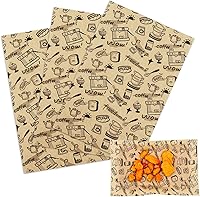 Vista 31 de OTOPETE 200 hojas de papel para alimentos, papel de envoltura de alimentos resistente a la grasa de 12 x 12 pulgadas, forro de cesta de sándwich