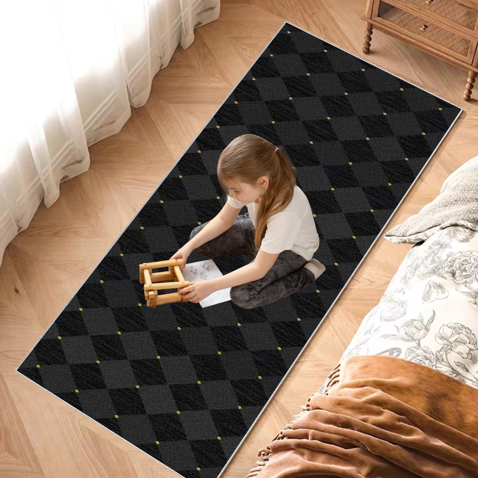 Dywan do przedpokoju długi 40 x 300 cm antypoślizgowy dywanik chodnik dywaniki nadające się do prania dywan kuchnia chłonny zmywalny dywan przedpokój wejście do korytarza kuchnia drzwi salon sypialnia