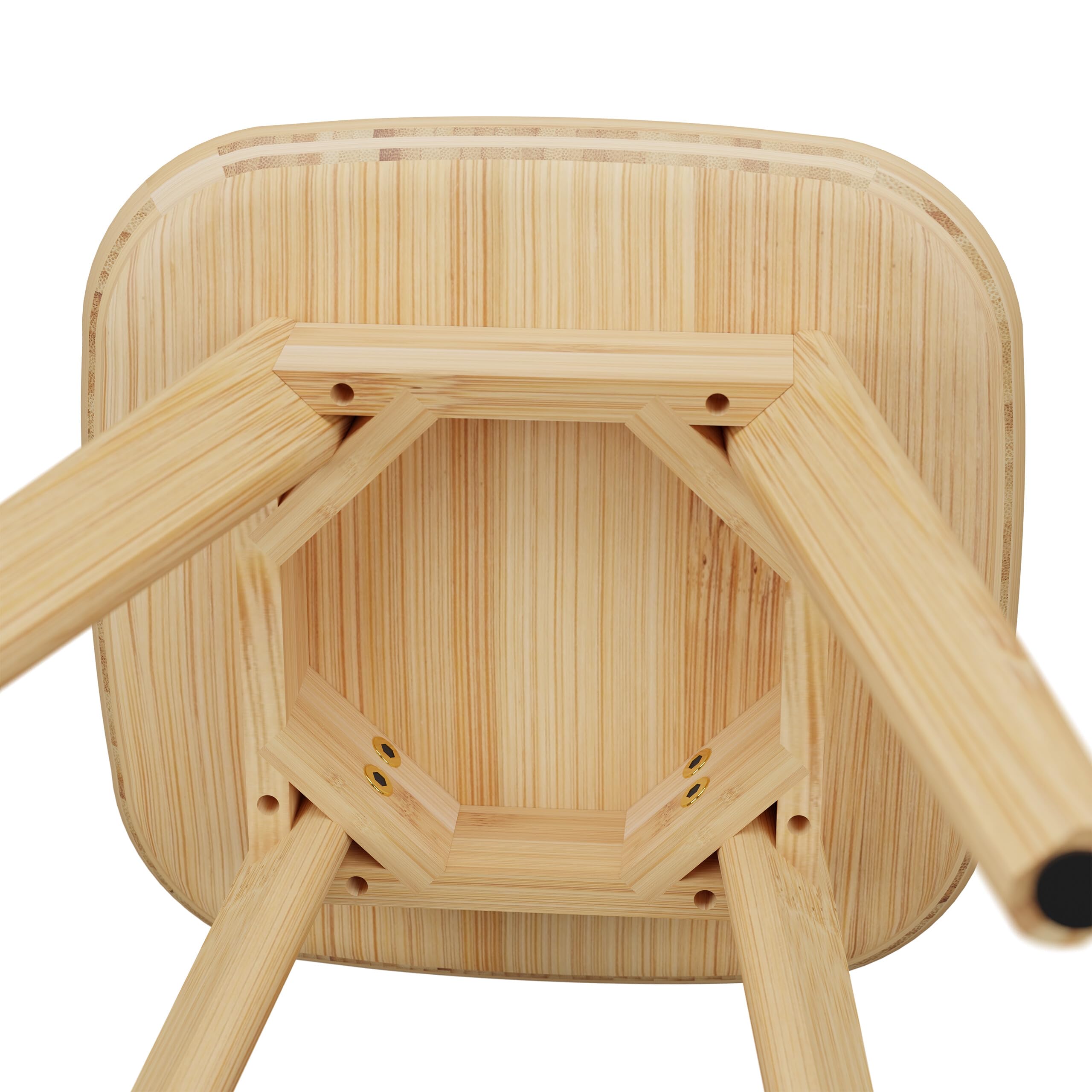 Relaxdays Taburete de Bambú, Banqueta para Cocina, Pasillo y Baño, 46 x 33 x 33 cm, Madera, Banca para Plantas, Natural