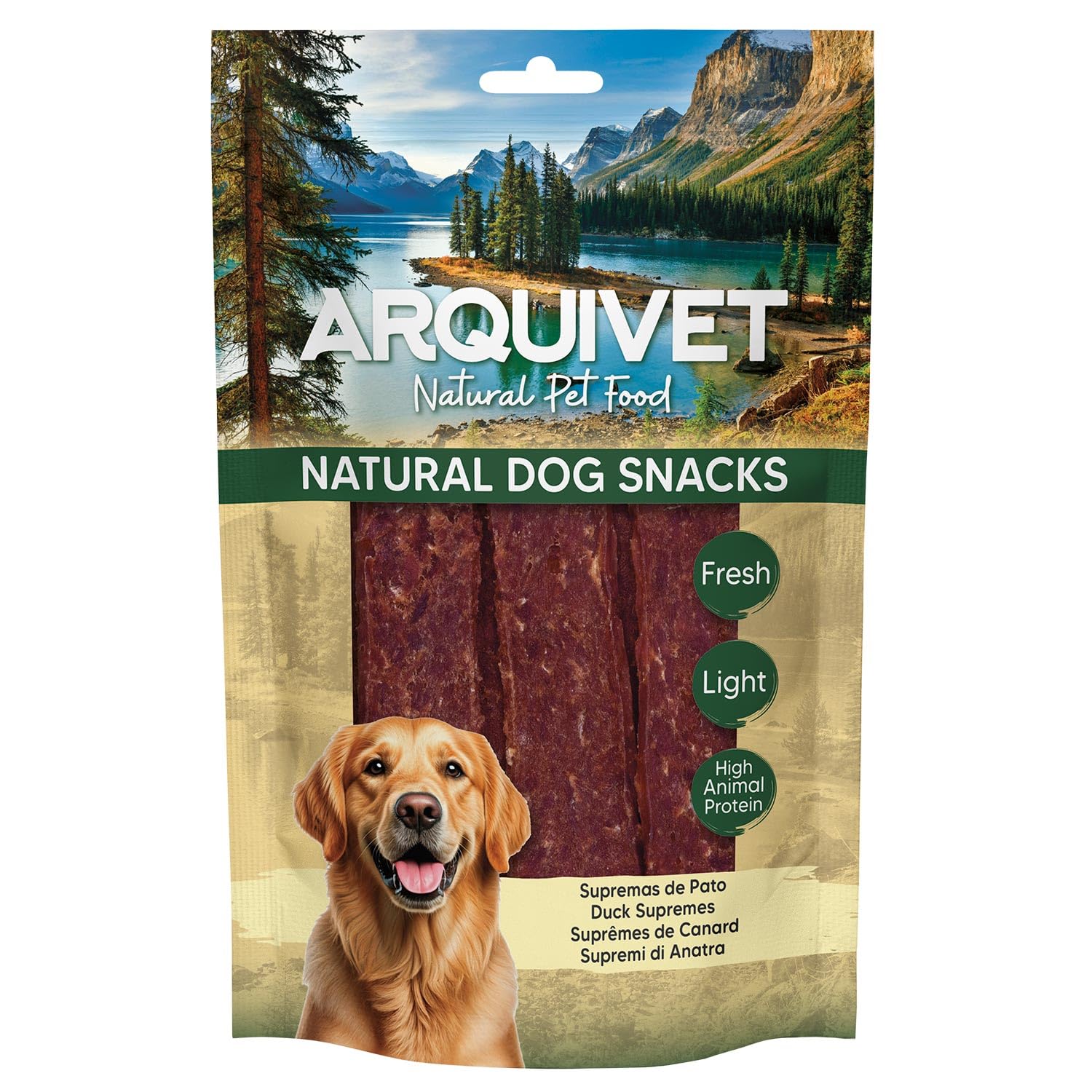 Friandises pour Chiens (Lot de 12) - Suprêmes de Canard 100 g, friandises Naturelles pour Chiens - Arquivet