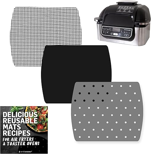 INFRAOVENS - Accesorios reutilizables para freidora de aire Ninja Foodi Grill AG301 5 en 1 4 cuartos de galón, accesorios para freidora de aire,