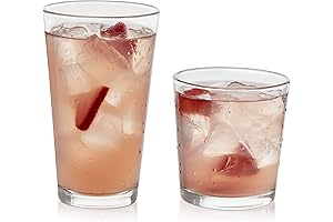 Libbey Flare Stackable Glass Cups Set
