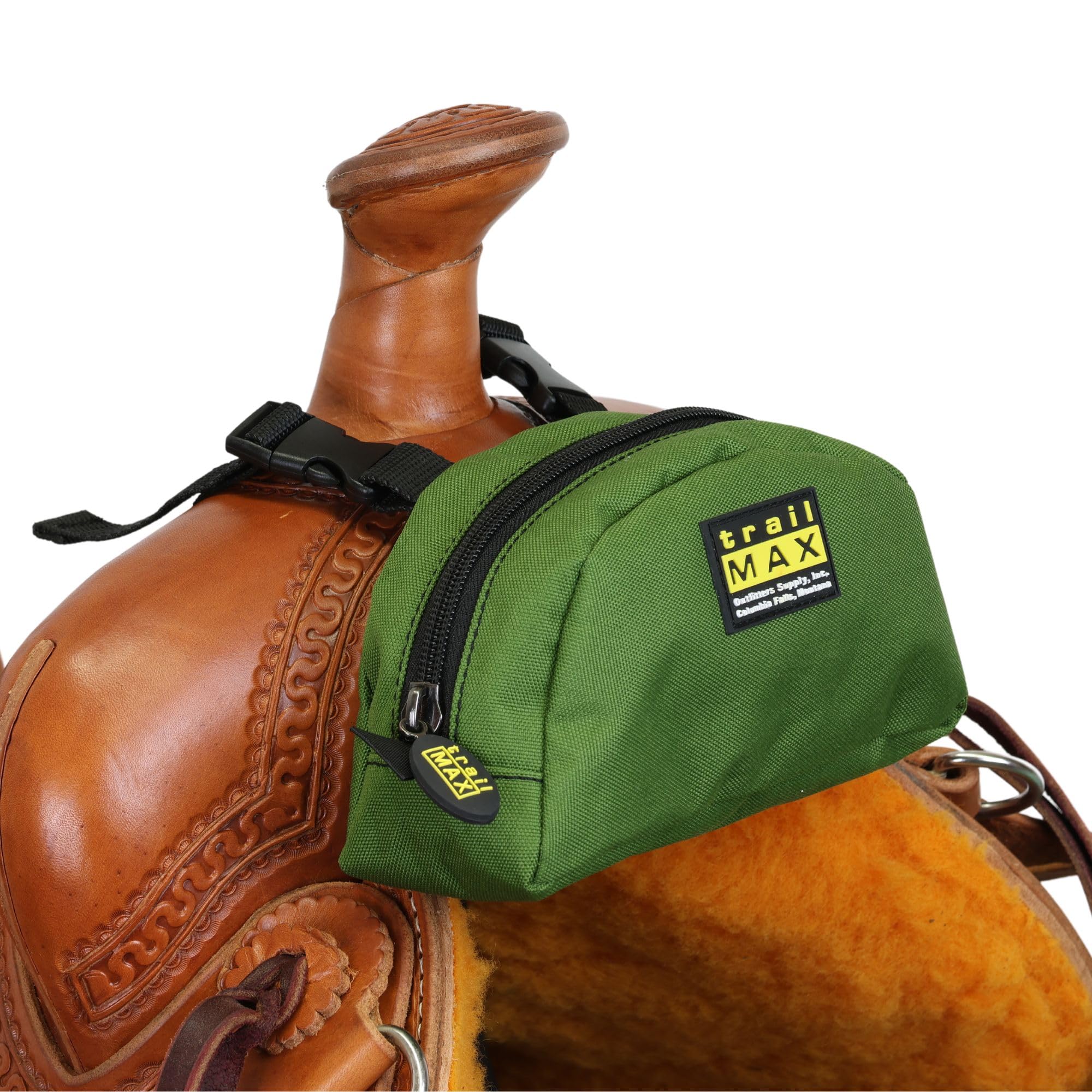 TrailMax Original Pommel Pocket Saddle Bag for Western & Endurance Saddles; Cellphone Saddle Horn Bag; Saddle Horn Bag for Horses; Trail Riding Cellphone Pommel Pocket
