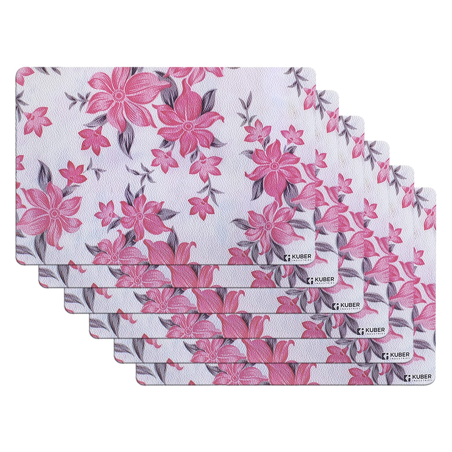 Kuber Industries Fridge Mats | PVC Cream & Pink Flower Print | Fridge Mat for Refrigerator | Fridge Placemats for Kitchen | Set of 6 | Multicolor (B0C2VMW3RM) Amazon Price History, Amazon Price Tracker