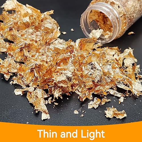Miniatura 2 de 2 unidades de purpurina dorada, 0.35 oz (10 g) para decoración de tartas, decoración de pasteles, chispas de galletas, cupcakes, chispas para