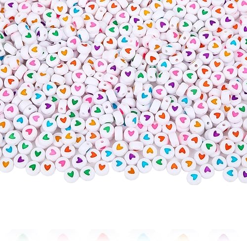 Vista 36 de Augshy 700 cuentas de letras blancas del alfabeto para hacer bricolaje (0.236 pulgadas)