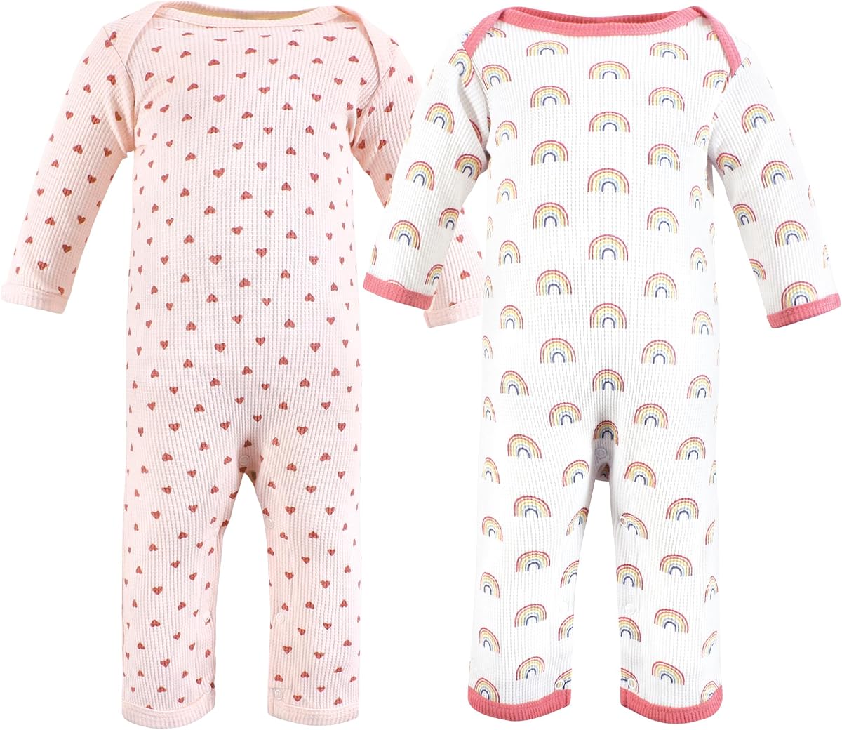 Hudson Baby Unisex Baby Thermal Coveralls 2pk