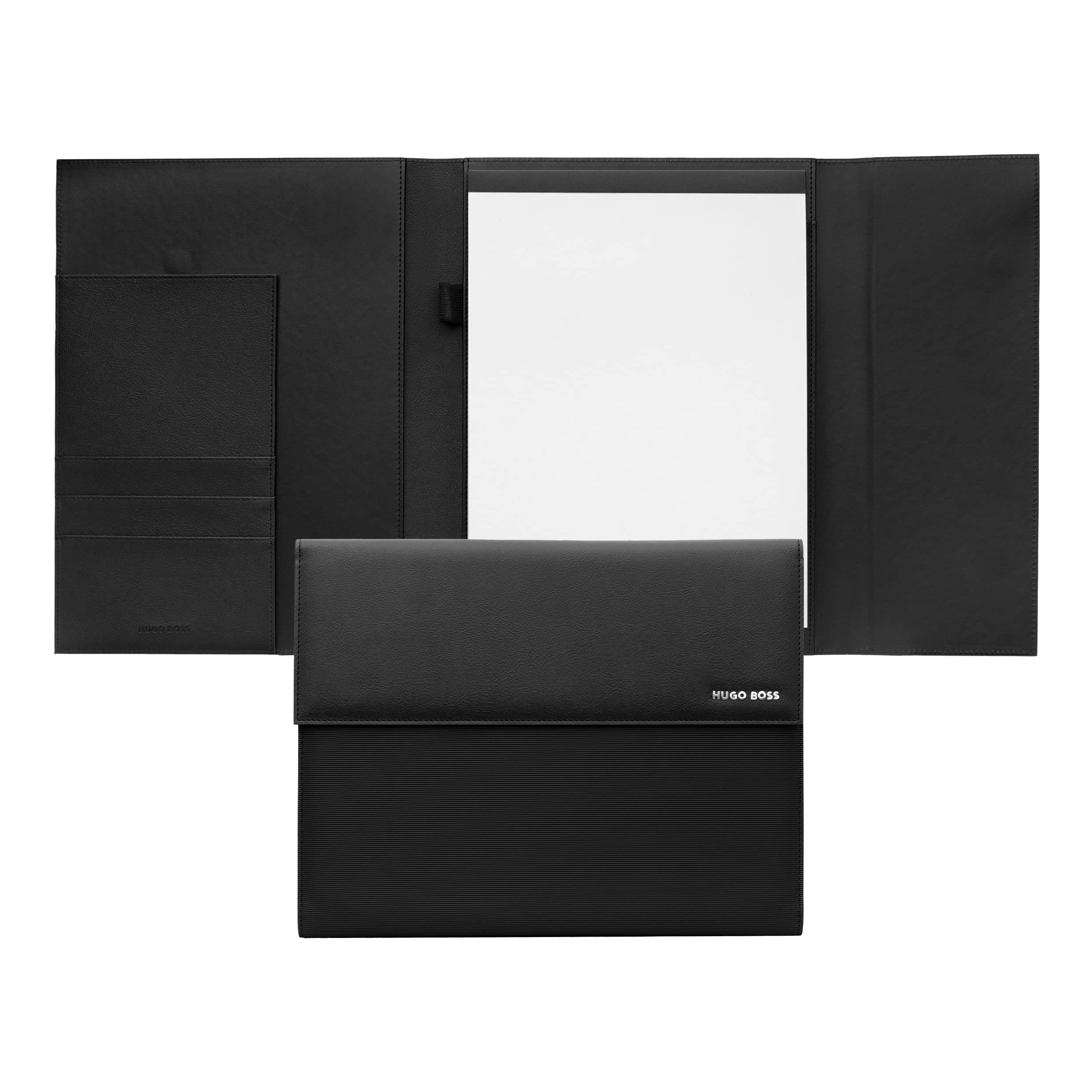 Hugo Boss Schreib-Set HPFP210A (Füllfederhalter & Schreibmappe A4) | Geschenkbox