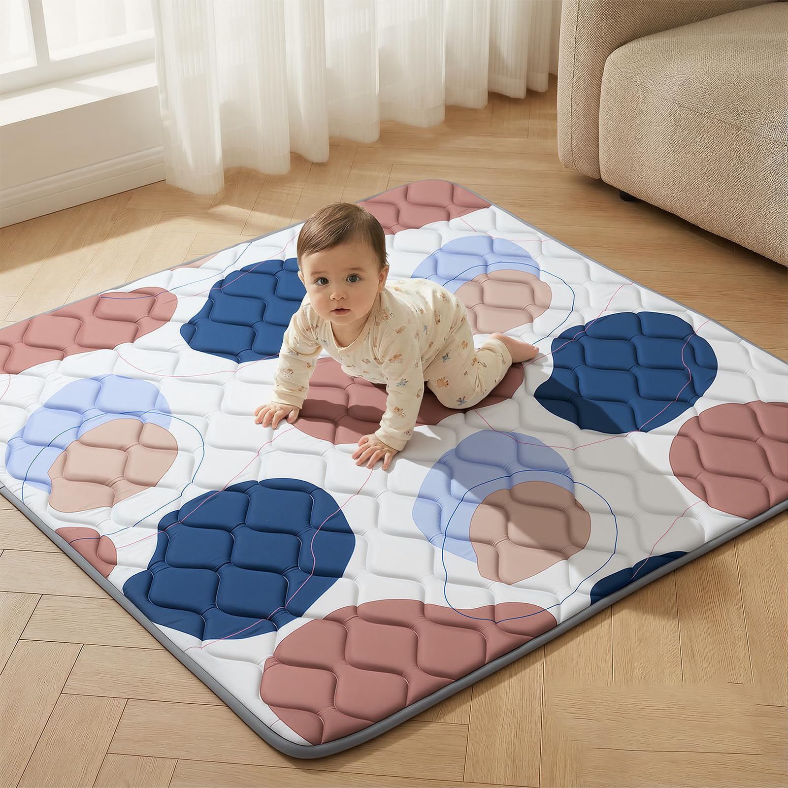 UBRAVOO Baby Play Mats, Crawling Playpen Mat, Thicken Soft Padding Foam Playmatfor Babies and Toddlers Infants