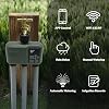 Johgee Irrigation computer, WLAN 3 outputs, 500 m RF 433 technology, smart timer, applied irrigation clock, Alexa voice control, 6 irrigation plans, automatic irrigation clock for the garden