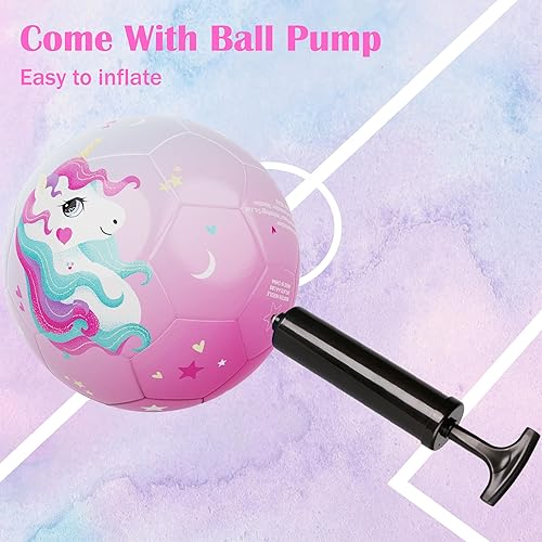 Miniatura 6 de PP PICADOR Pelota de fútbol para niños, bonita pelota de dibujos animados con inflador, juguetes de regalo para niñas y niños, para interiores y