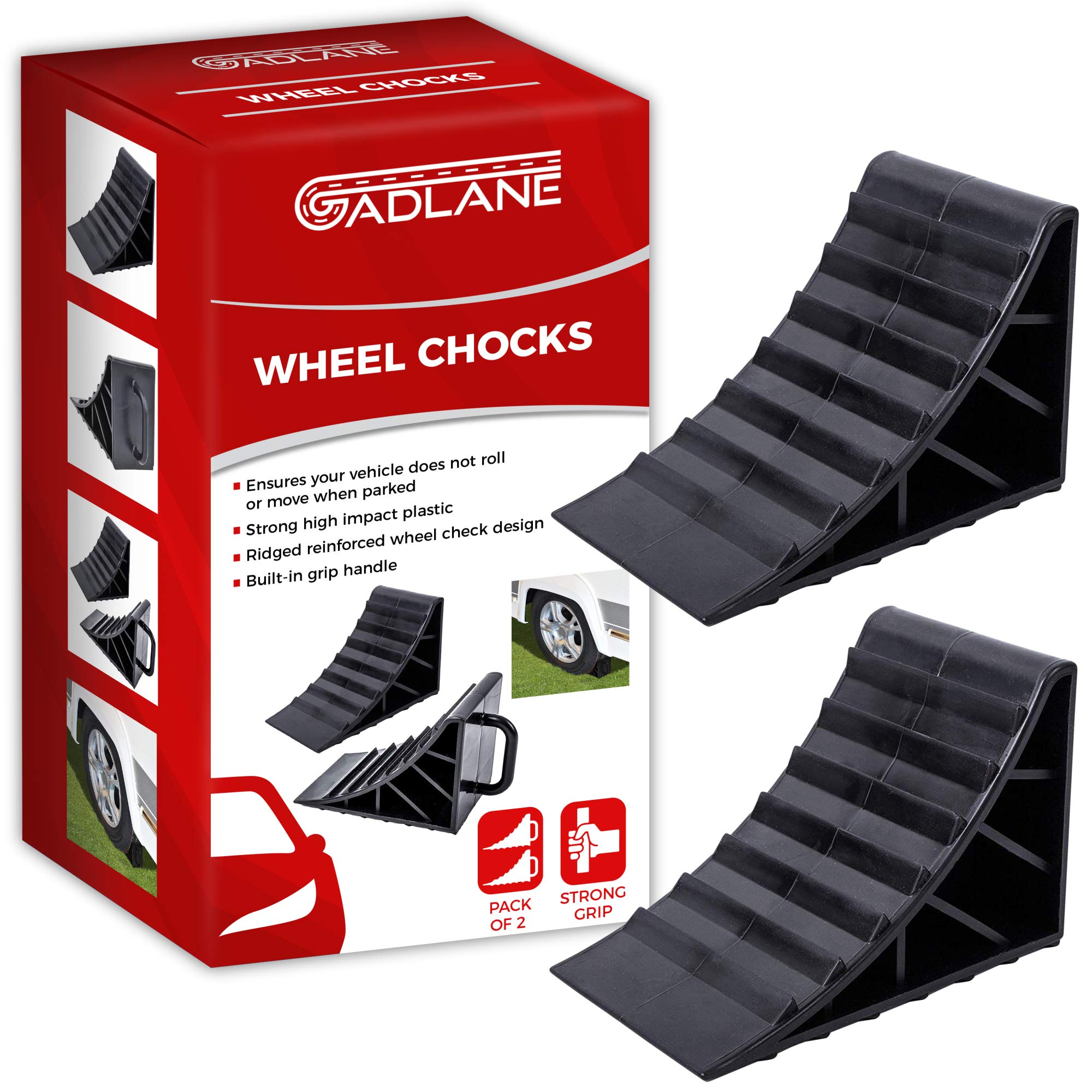 Buy GADLANE Wheel Chocks Tyre Saver Brake Stoppers Ridged Caravan