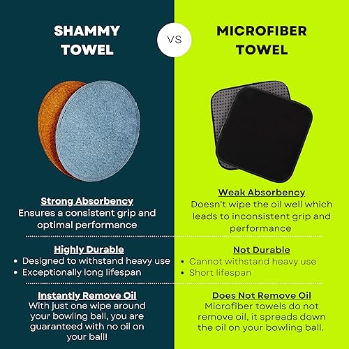 Miniatura 4 de Strikeclub Toalla de limpieza lavable de piel auténtica de búfalo de bolos de ambos lados