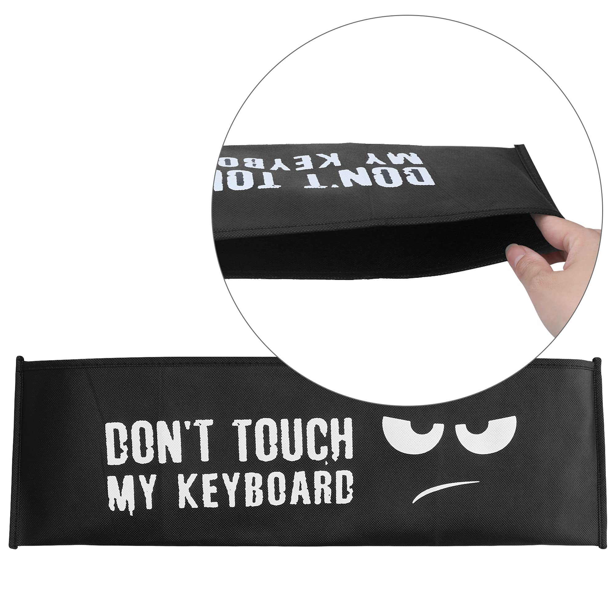 kwmobile Funda Protectora para Teclado Logitech G512/G513 Carbon Tactile/Linear/GX Blue - Cubierta para el Polvo o Salpicaduras con Don't Touch my Keyboard